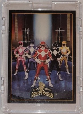 POWER RANGERS SERIES 2 Gold Foil Case Insert Card #D-1 1994 Mint - Image 1 of 2