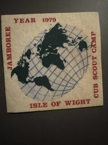 Isle Of Wight Jamboree United Kingdom 1979 Felt Diamond Pennant Cub Scout Camp - Picture 1 of 6