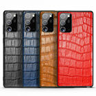 Genuine Leather Crocodile Pattern Case Cover For Samsung Galaxy Note20 Ultra 5G
