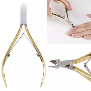 Stainless Steel Cuticle Nipper Dead Skin Cutter Nail Art Clipper Manicure Too-qk - Picture 1 of 11
