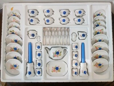 Juego de té de porcelana Hearts n Home Tootsie juguete NUEVO en caja 50 piezas Foto 1 de 3