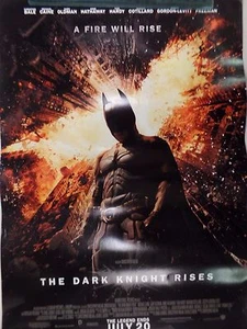 Póster promocional de 12 x 17 película de The Dark Knight Rises 062916DBE2 - Imagen 1 de 1