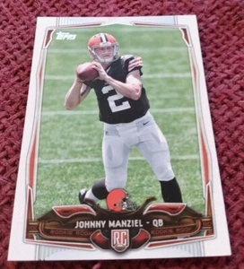 Carta Johnny Manziel #429 Rookie 2014 Topps Cleveland MARRONE Maniche morbide e rigide - Foto 1 di 10