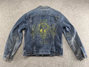 Vtg Hand Painted Queensryche LEVIS DENIM JACKET Size 40 - Picture 1 of 6