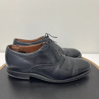 Sapato Oxford Allen Edmonds Van Ness Biqueira Tamanho 8 D 4002 2624 Couro Preto - Imagem 1 de 4
