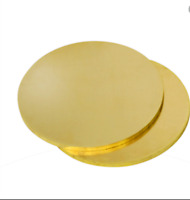50-100mm H62 Solid Brass Round Discs Blanks Flat Plate DIY Wall:0.5-3mm OD 