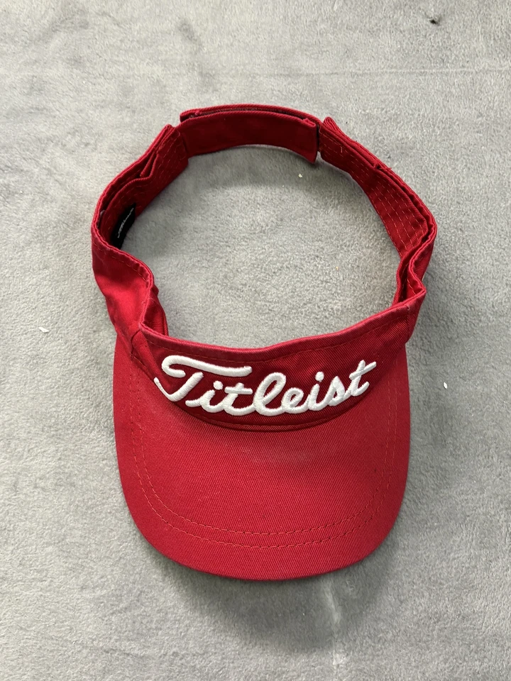 Visera Titleist Foot Joy Pro V1 roja trasera ajustable Foto 1 de 4