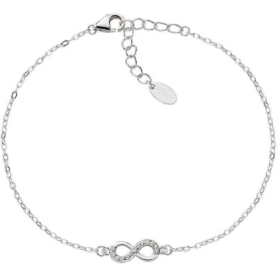 BRACCIALE DONNA AMEN INFINITO IN ARGENTO 925 CON ZIRCONI BIANCHI BRIBBZ3 (160) - Immagine 1 di 3