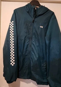 Vans Mens Chequered Medium Fully Zippered Hooded Rain Jacket - Picture 1 of 8