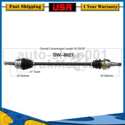 Eixo dianteiro direito CV junta eixo compatível com Daewoo Lanos 1.5L 2002 2001 2000 1999 - Imagem 1 de 2