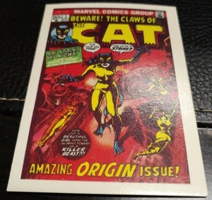 1984 MARVEL SUPERHEROES FIRST ISSUE COVER TRADING CARD #26 • THE CAT #1 Comic🐱  - Picture 1 of 2