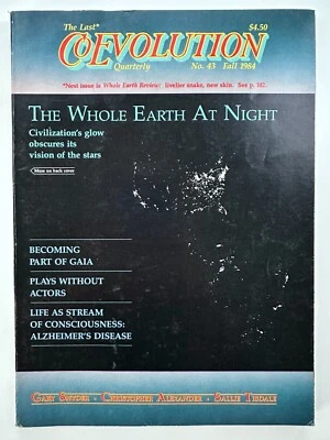 CoEvolution Quarterly Magazine Fall 1984 Stewart Brand Alzheimer's Gary Snyder - Image 1 of 4