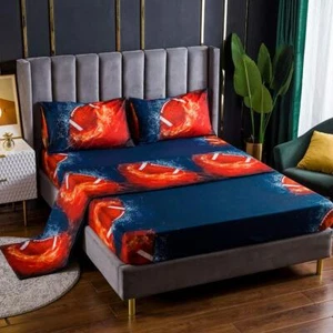 Football Sheet Set Full Size 4PC Sport Bedding for Boys Girls Teens Cozy - Picture 1 of 7