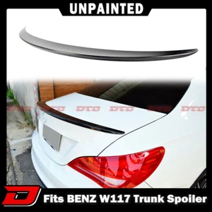 2019 Fit For Mercedes BENZ CLA W117 Sedan A Type Trunk Spoiler Matte Black ABS - Picture 1 of 6