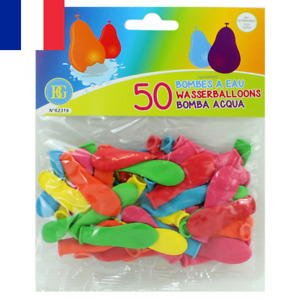 50 Ballons Multicolores pour Bombe à Eau Gonflable Bataille d'Eau