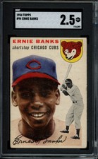 1954 Topps #94 Ernie Banks Rookie SGC 2.5 HOF RC Chicago Cubs Baseball Card