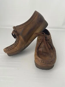 Clarks Originals Women's Brown Nubuck Wallabee Shoes SIZE 7M - Picture 1 of 6