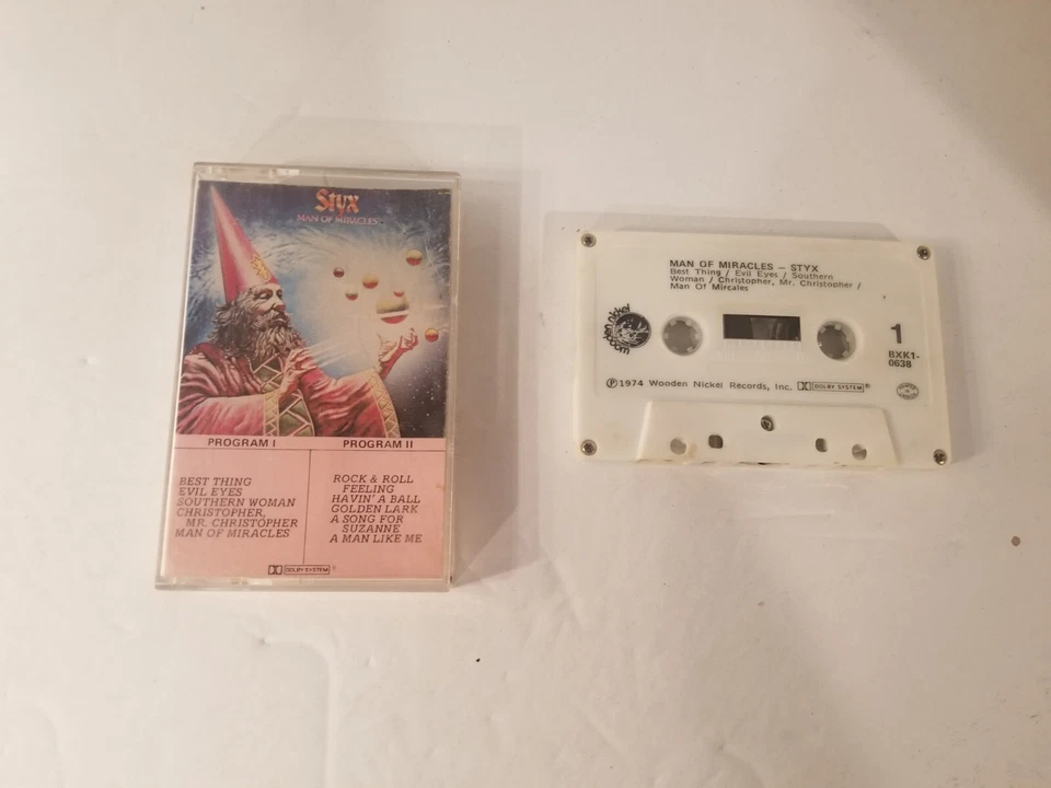 Styx - Man Of Miracles - Cassette Tape (Wooden Nickel) - Image 1 of 1