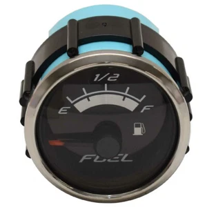Faria Boat Fuel Level Gauge GP7879A | Platinum 2 Inch Black - Picture 1 of 2