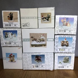 Fitz & Floyd Charming Tails Mouse Figurines Lot 10 W/ Boxes - Assorted - 1990’s - Picture 1 of 12