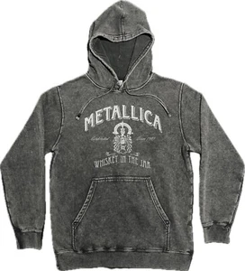 Metallica Whiskey in the Jar Hoodie Premium Mineral Wash Hooded Sweatshirt - Picture 1 of 2
