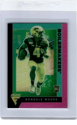 RONDALE MOORE 2021 FLUX DRAFT PINK PRIZM ROOKIE CARDINALS PURDUE K3 - Image 1 of 2