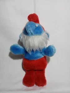 Papa Schlumpf ca. 18 cm Plüschtier Stofftier Kuscheltier Vintage PEYO von 1981  - Bild 1 von 14