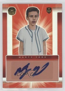 2021 Super Glow Sports Inaugural Edition Red /50 Marty York #AU-MY Auto
