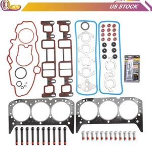 Head Gasket Bolts Set 1996-06 For GMC Sonoma Sierra 1500 Savana Safari 4.3L W X - Picture 1 of 5