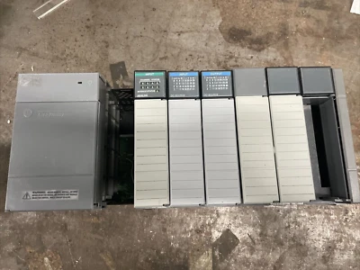 Allen Bradley 1746-P2 SLC500 Slot Rack With Modules. - Image 1 of 4