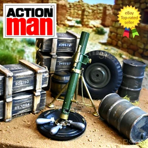 Action Man Vintage Palitoy Working 81 MM Mortar + Instructions 1969 FREE POST UK - Bild 1 von 24