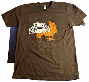 The Early November Band T-Shirt~Bird~Brown~Men’s Medium~Drive-Thru Records - Picture 1 of 7