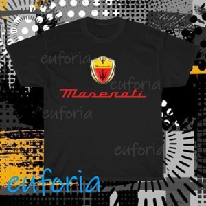 Maserati Excellence Logo T-Shirt Funny Size S to 5XL - Picture 1 of 4