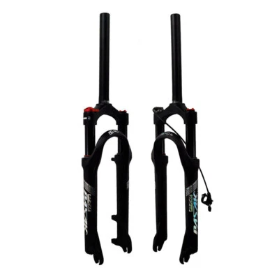Mountain Bike Air Fork 24 Inch Bicycle Suspension Remote Disc Brake QR 9mmx100mm - Image 1 of 4