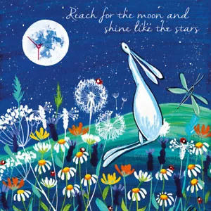 Greeting Card Kate Andrew Reach for the moon and shine like the stars EcoFriend - Picture 1 of 1