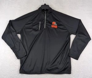 Cleveland Browns Dunbrooke Pullover Shirt Mens XL Brown 1/4 Zip Active Logo NFL - Picture 1 of 5