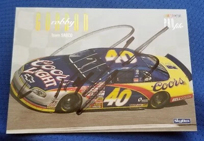 ROBBY GORDON **AUTOGRAPHED** #40 COORS FLEER SKYBOX TRADING CARD  - Image 1 of 2