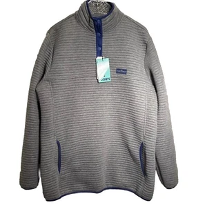 Simply Southern neu mit Etikett W-XL grau Pullover Jacke 1/4 Druckknopf blauer Besatz & Taschen weich - Bild 1 von 12
