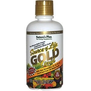 NaturesPlus Source of Life Gold Tropical Fruit Flavor, Liquid - 30oz.