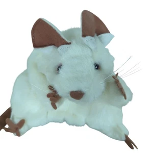 Peluche pupazzo mano topo bianco Folkmanis morbido peluche ratto 7" corpo intero morbido - Foto 1 di 14