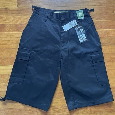 Nuevos Pantalones Cortos de Carga Para Hombre Regal Wear Negros Talla 32 Nuevos con Etiquetas Nu Metal Y2K Pantalones Cortos Sueltos Cospl Foto 1 de 4