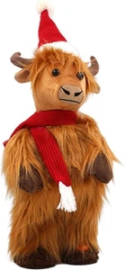 Estatuillas y adornos de baile de pie Highland Cow para el hogar y la oficina | Decorati - Imagen 1 de 1