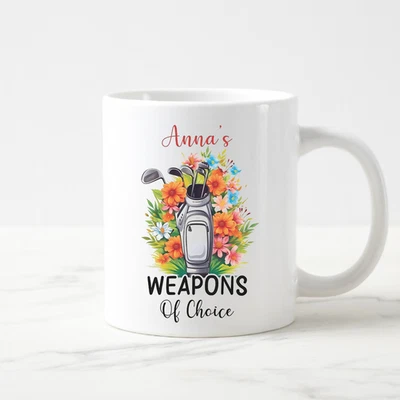 Taza Arma de Opciones Personalizada para Anna Divertido Regalo para Aficionados al Golf o Deportes Foto 1 de 2