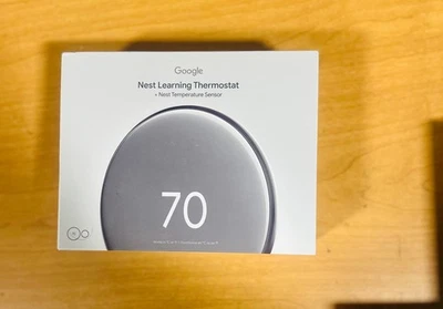 SEALED Google Nest Learning Thermostat 4th Gen w/ Temperature Sensor All Colors - Image 1 of 4