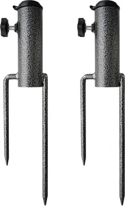 Patio Umbrella Steel Anchor Beach Umbrella Heavy Duty Metal Ground Grass Auger H - Picture 1 of 12