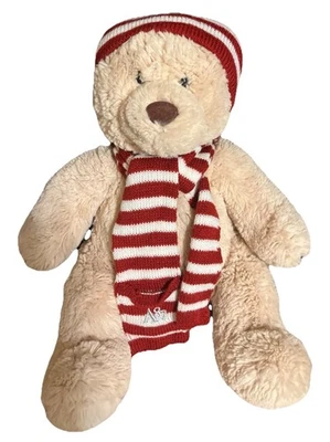 Oso de peluche de vacaciones A87 Aeropostale relleno con sombrero a rayas y tobogán Foto 1 de 4