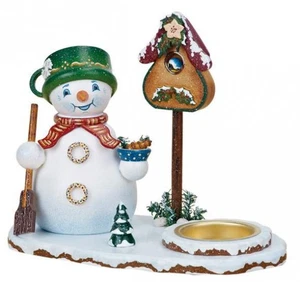 Hubrig Räuchermann Schneemann mit Teelicht, # 105h1102 - Bild 1 von 2