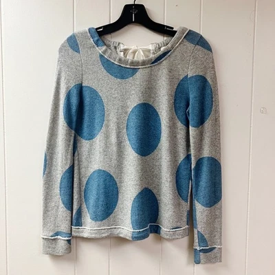 Suéter a Lunares SATURDAY SUNDAY Anthropologie TALLA XS Manga Larga Atado Trasero Foto 1 de 4