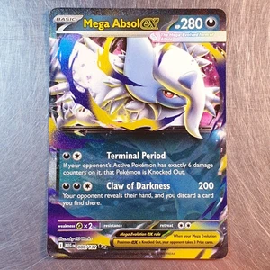 2025 Mega Evolution Mega Absol Ex Card HOLO Double Rare 086/132 Pokemon TCG - Picture 1 of 10