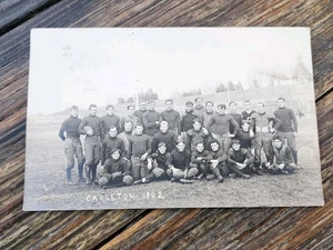 Seltene Vintage Original 1908 Carleton College Minn. Football Team Postkarte RPPC - Bild 1 von 6